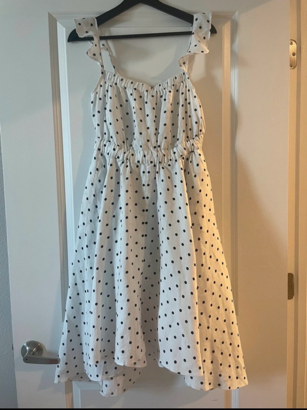 Lilly Pilly White Polka Dot Sundress size S NWT Straps with ruffles - Picture 2 of 8